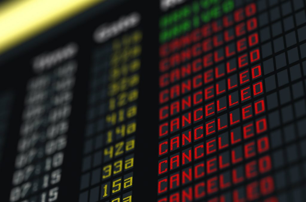 Voo cancelado e Overbooking voo cancelado